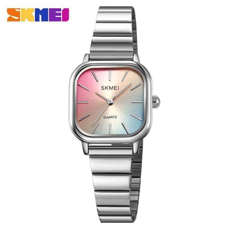 SKMEI 2190 Luxury Ladies Female Quartz Watch Woman Waterproof Stainless Steel Strap Girl Women Wristwatch Date Clock reloj mujer