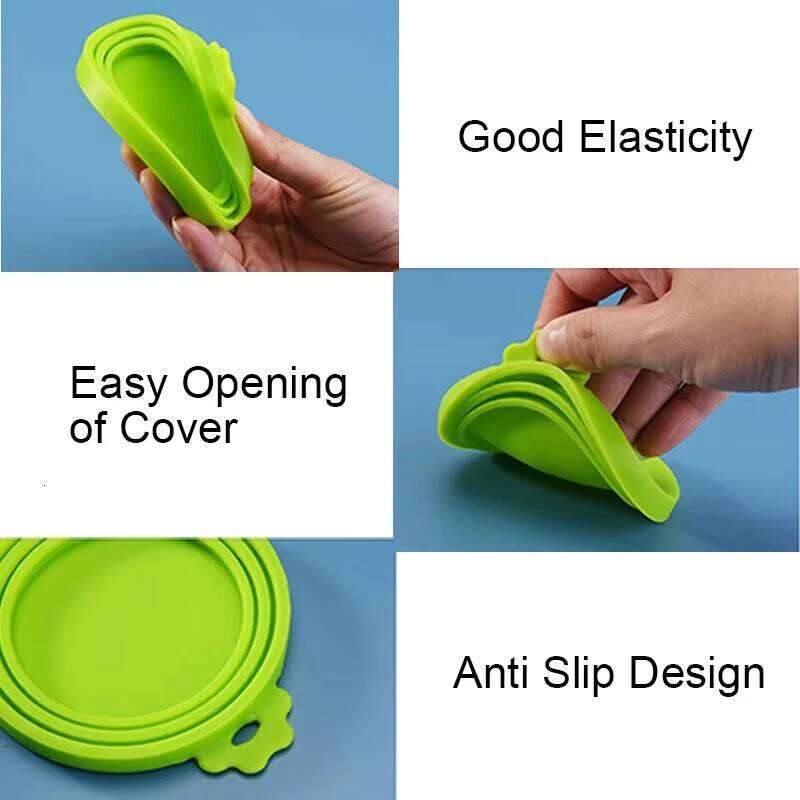 Reusable Food and Spoon Portable Dogs Cat Storage Tin Cap Lid Seal Cover Health Supplies Pet Silicone Lids Can 26Y0312