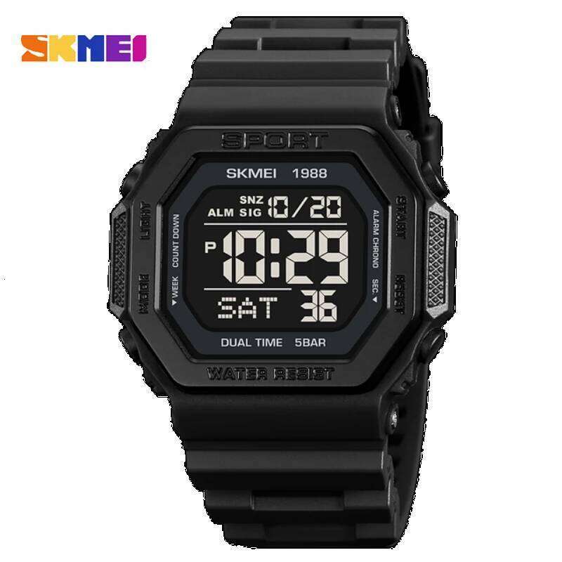 SKMEI 1988 Sports Watch for Men Digital Waterproof Wristwatches Mens Back Light Countdown Clock 1628 Reloj Hombre