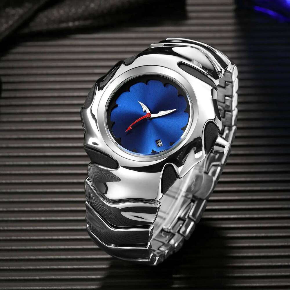 Vintage Personalized Creative y2k Alien Blade Night Light Waterproof Calendar Function Ins Style Men's Quartz Watch