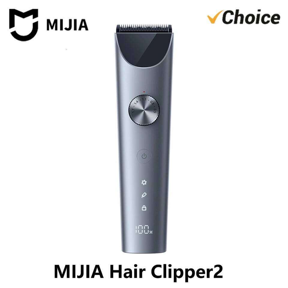 NEW MIJIA Hair Clipper 2 Cutting Machine Trimmer Professional Clippers Titanium Alloy Blade Rechargeable Barber Shaver Cutter C260312