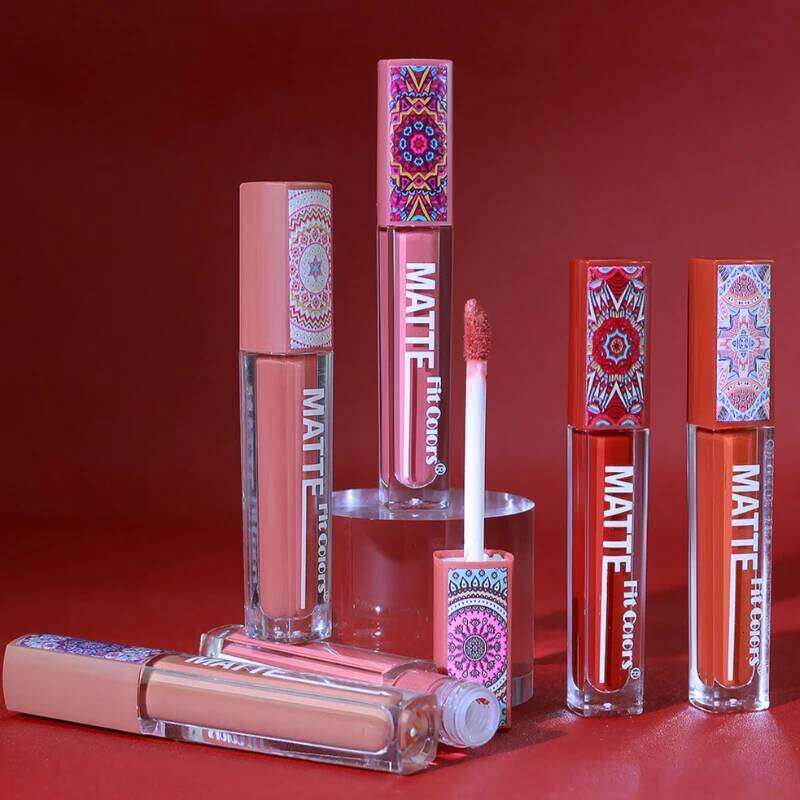 6Colors Matte Lipstick Waterproof Velvet Texture Liquid Lip Gloss Bohemian Style Earth Brown Lasting Non-stick Cup Lips Makeup W260311