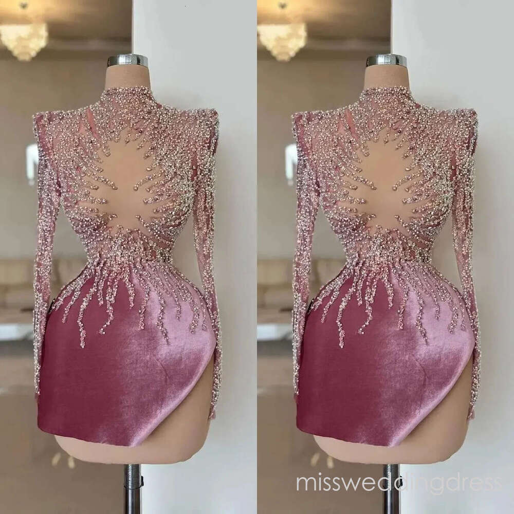 Elegant Cocktail Prom Mini Short Evening Gowns Sequins Beading Custom Made Birthday Wear Graduation Party Dresses