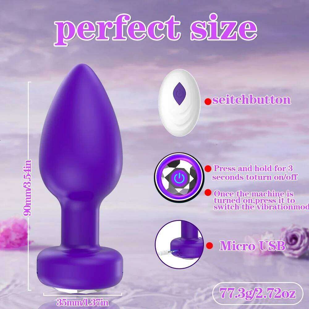 APP/Remote Control Anal Vibrator Wireless Bluetooth Butt Plug Male Prostate Massager Stimulator Adult Sex Toys for Man Gay Game Z260312