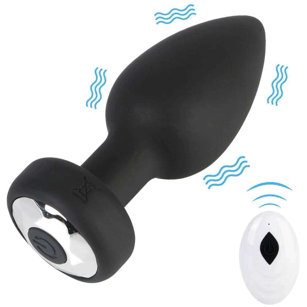 10 Speeds Vibrator Remote Control Prostate Massager Female Masturbator Adult Sex Toys for Women Men Gay Anal Plug Z260312