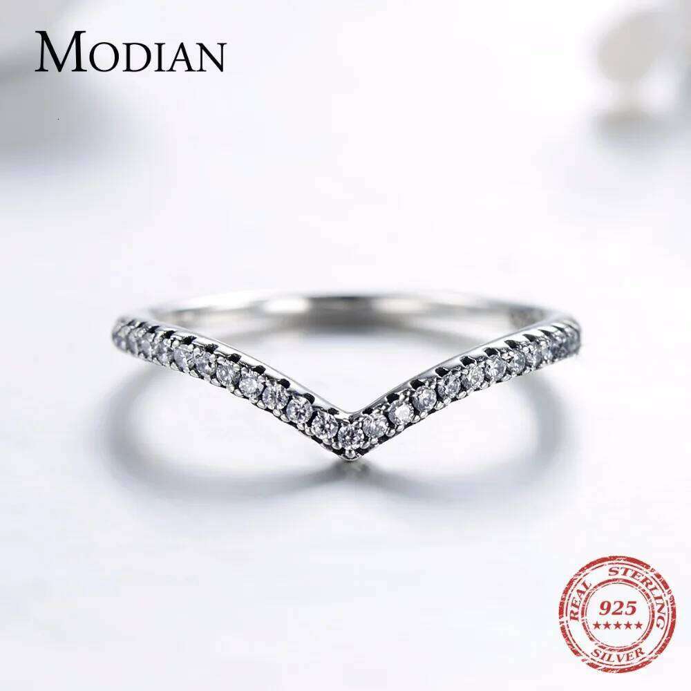 Modian 2021 New Stackable 925 Sterling Silver Simple Fashion Geometric Ring Classic Finger Fine Popular jewelry For Women H260312