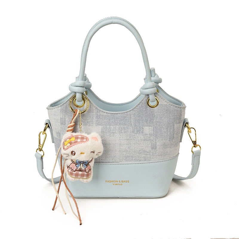 New multifunctional luxury handbag bucket bag retro fashion chic texture shoulder bag crossbody bag designer bag