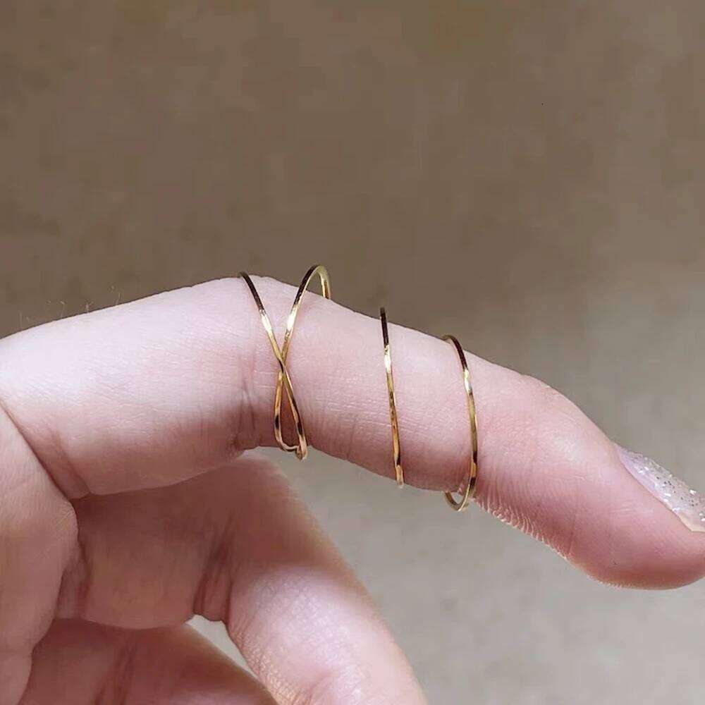 2MM Thin Titanium Steel Silver color Couple Smooth Simple Fashion Rose Gold Color Finger Ring For Women and Men mens gifts H260312