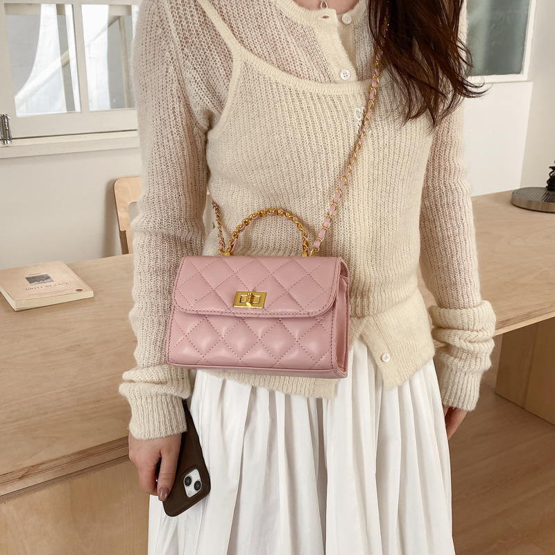 Elegant Quilted Handbag New Multi functional Shoulder Bag Commuter Small Square Bag Crossbody Bag Quilted Chain Bag Designer Bag