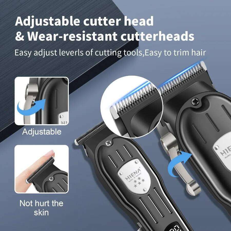 Professional Clipper Rechargeable Cordless Barber Kit Hair Cutting Set Electric Foil Shavers and Beard Trimmers Ea C260312