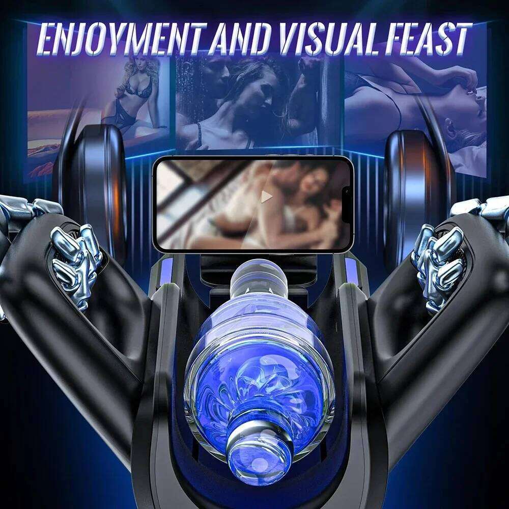 THRUSTING-PRO 12cm Thrusting High Speed Male Masturbator Automatic Telescopic Vagina Masturbation Cup Training Sex Toys for Men Z260312