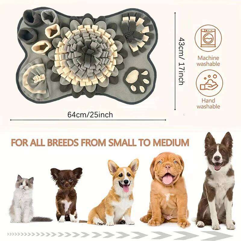 New Foraging Smell Blanket Entertainment Interactive Dog Slow Food Mat Training Educational Pet Toys 26Y0312