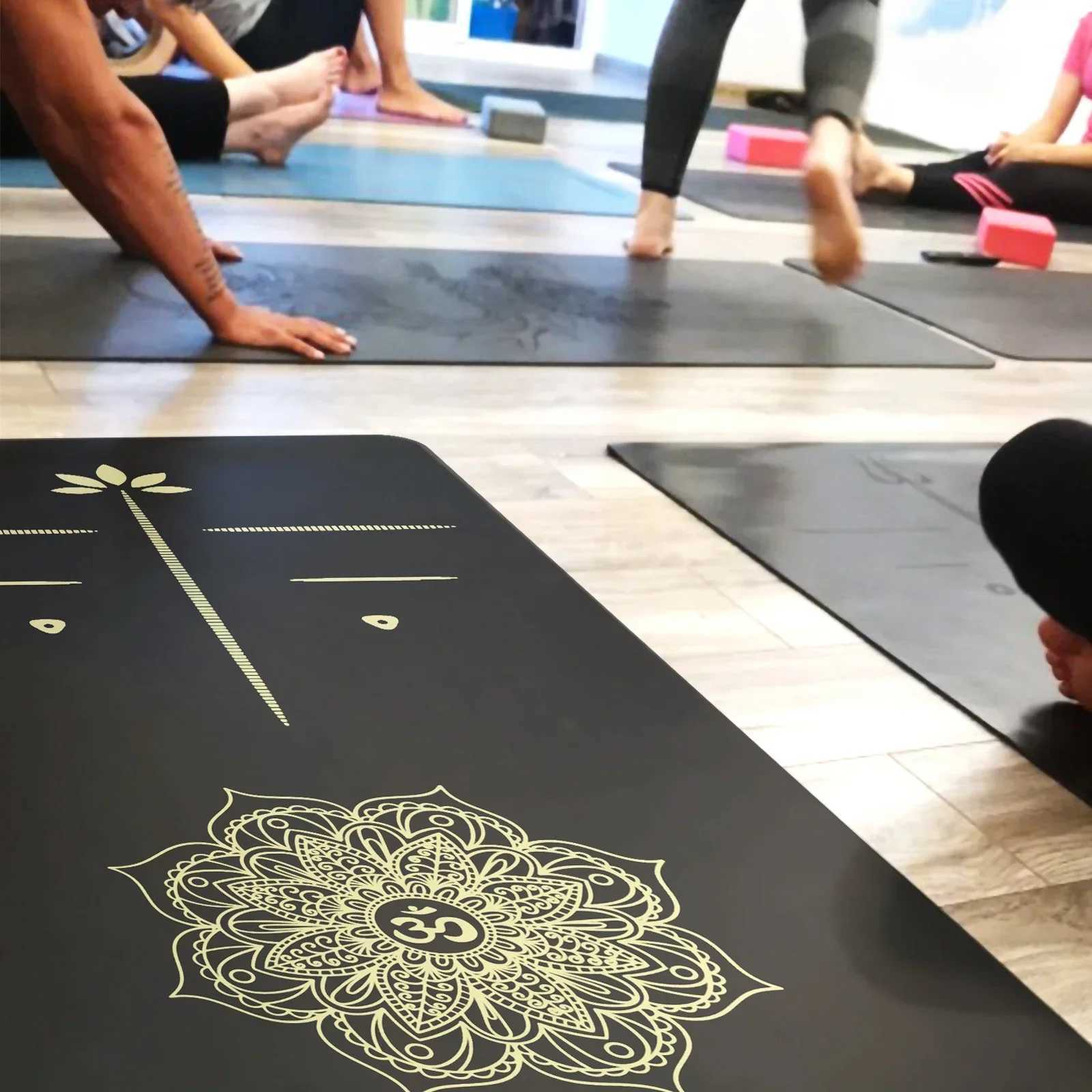 183cm Home Exercise PU Yoga Durable Natural Rubber Yoga Mat Non Slip Tapete Yoga High-quality Sports Pad Gym Fitness Accessories M260312