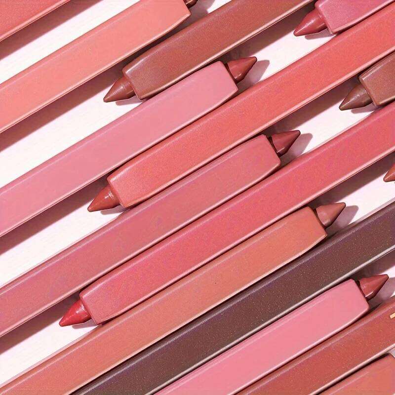 12 Color Matte Lipstick Lip Liner Set Nude Long Lasting Non-Stripping W260311