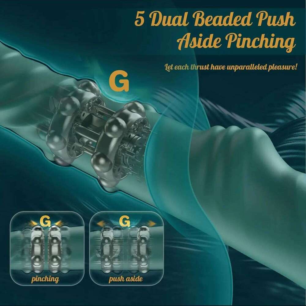 Rotation Thrusting Vibrator for Women 2 in 1 Clitoris Stimulator Telescopic Dildo rotating beads Female Masturbation Z260311