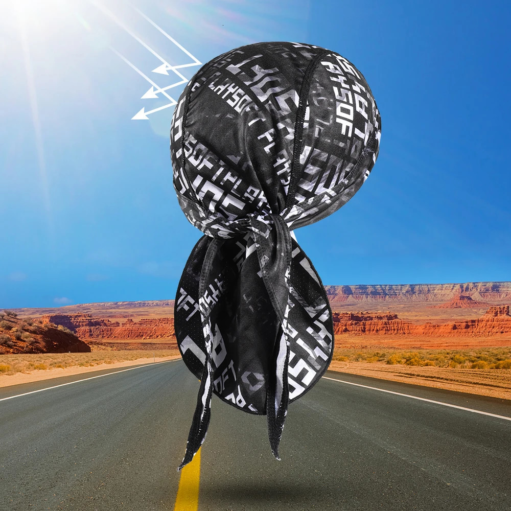 Summer Quick-drying Caps Pirate Hat Sports Running Bandana Breathable Headscarf Bicycle Helmet Liner Beanies Headwear Men Women 260304