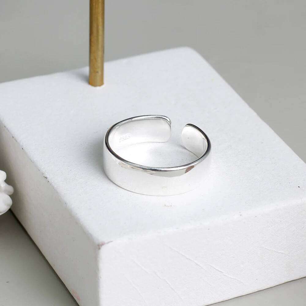 Real 925 sterling silver finger rings for women Trendy fine Jewelry Large Adjustable Antique Rings Anillos H260312