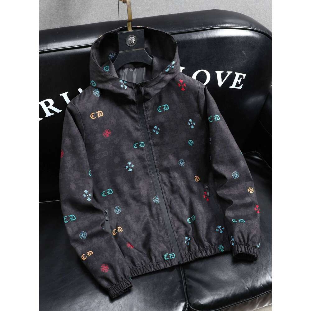 Trendy Men's Jaet Casual Faionable Large Size Spring Autumn Outerwear Polyester Nylon Cosite Fiber Windproof Zipper