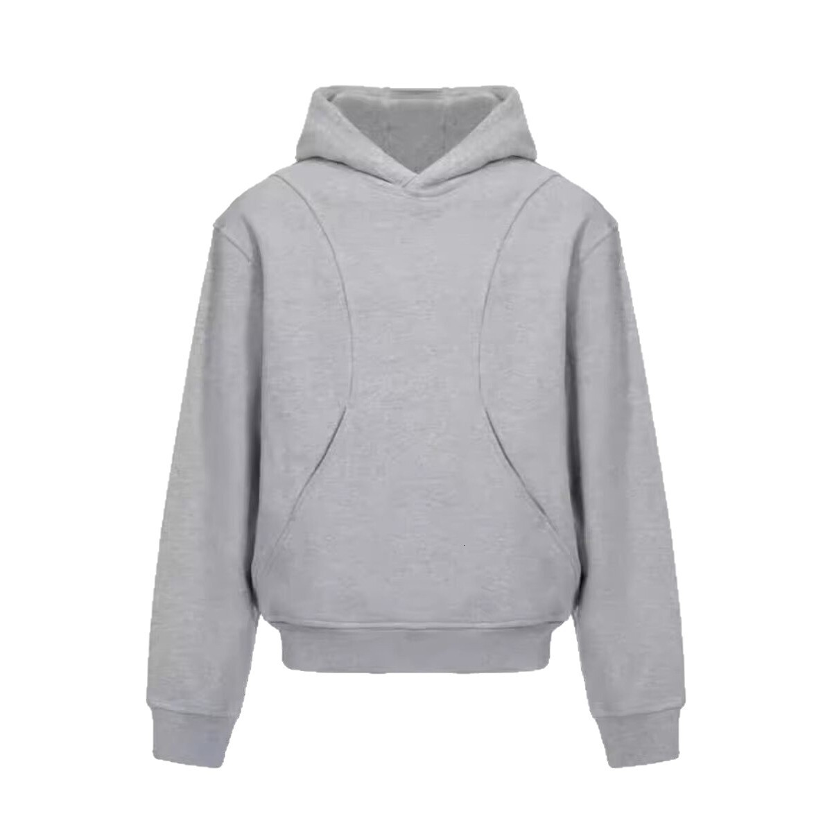 Designer Hoodie Cleanfit Light Gray Hooded Sweatshirt For Men Autumn Deconstructed Short Style Retro Trendy Brand Design Jacket