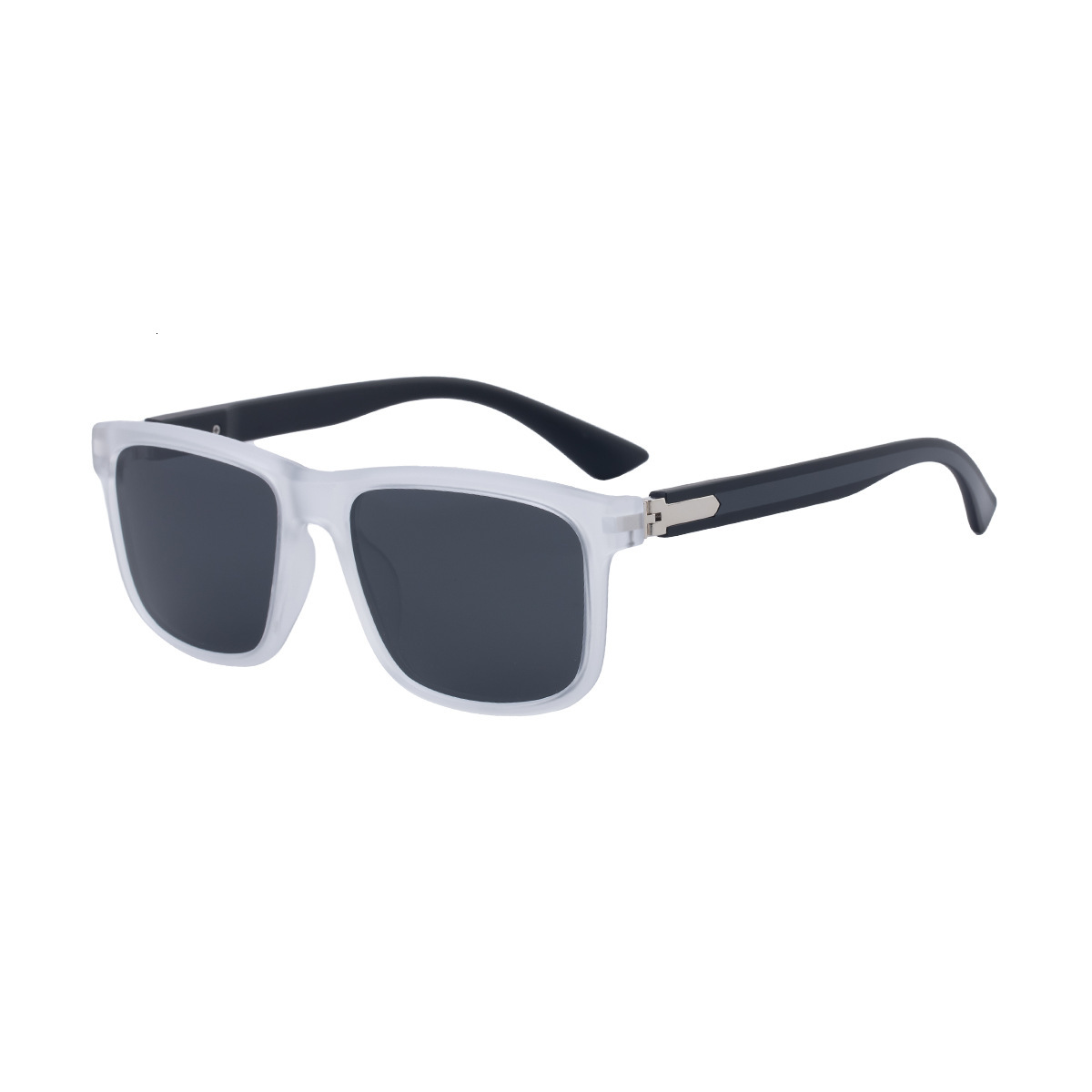 2026 New Fashion Square Frame Polarized Unique PC Temple Outdoor Sun Protection Sunglasses for Men,