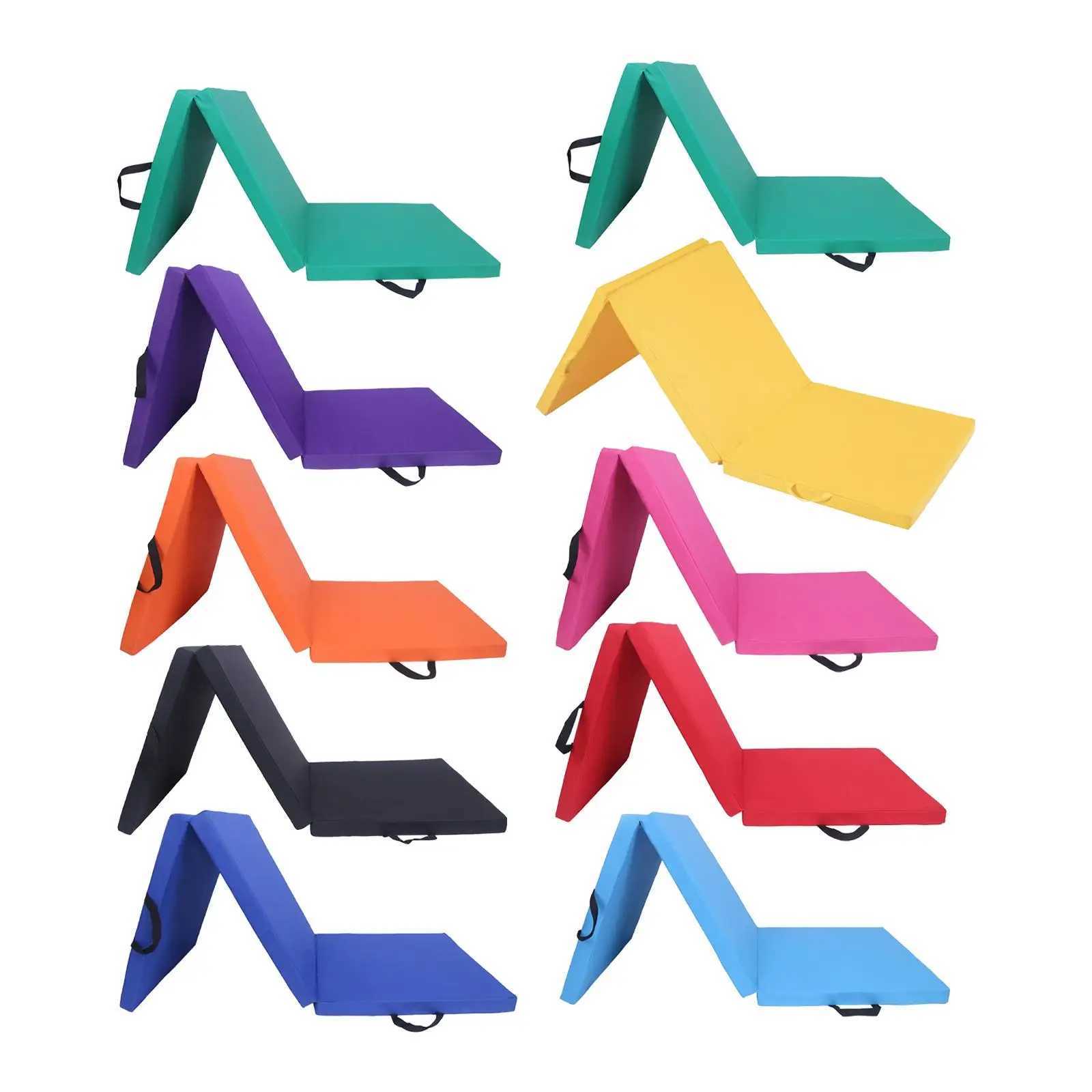 Three Fold Folding Thick Exercise Mat Yoga Pad Men Women Home Gym Yoga Mat for M260312