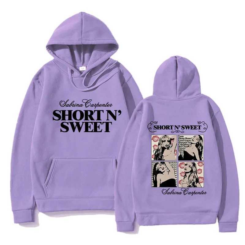 Sabrina Carpenter Short N Sweet Hoodie Men Streetwear Aesthetic Casual Hoodies Unisex Autumn Winter Harajuku Hooded Sweatshirts M260312