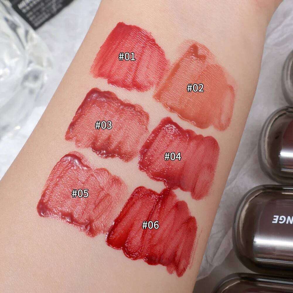 Crystal Glossy Glaze Long Last Moisturizing Non-stick Cup Mirror Liquid Lipstick Waterproof Lip Tint Korean Makeup for Women W260311