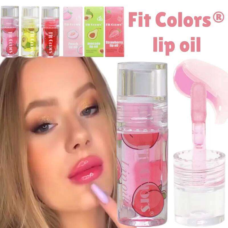 Fruit Oil Long-Lasting Moisturizer Hydrating Fade Lines Transparent Watery Glaze Hyaluronic Acid Mirror Lip Gloss W260311