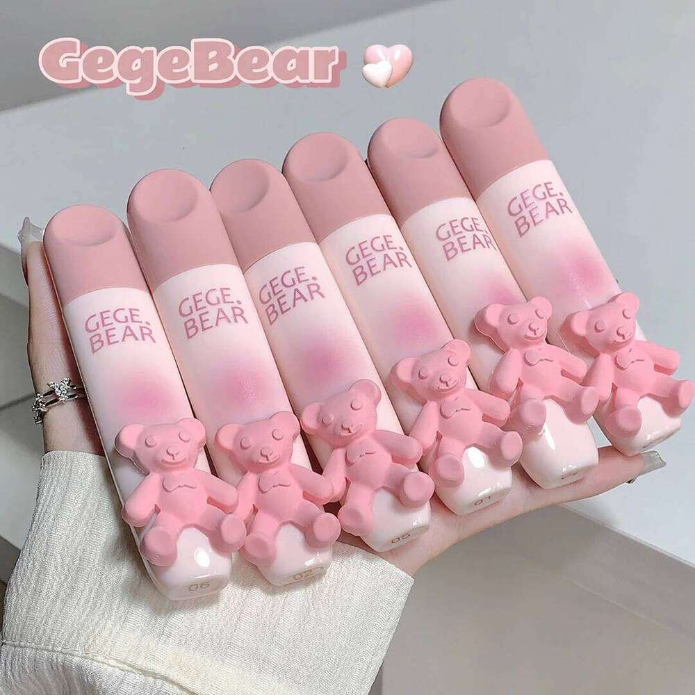Gegebear Matte Velvet Gloss Lipstick with Long-lasting Color, Cream and Lip Mud Gift W260311