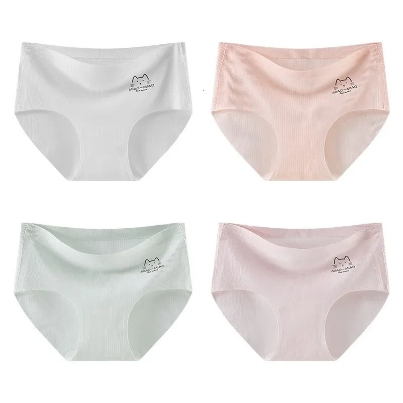 4PCS Kids Modal Seamless Panties for Girls Thin Breathable Knickers Baby Soft Antibacterial Briefs 3y Young Children Underwears 260311