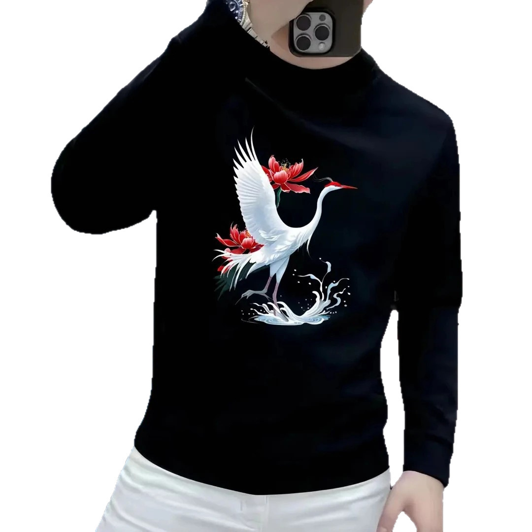 New Trendy Hevyweight Crew Neck Swetshirt Stylish Nd Csul Slim Fit Designer Hoodie Street Style Utumn Print Fshionble Men's Trendy Swetshirt