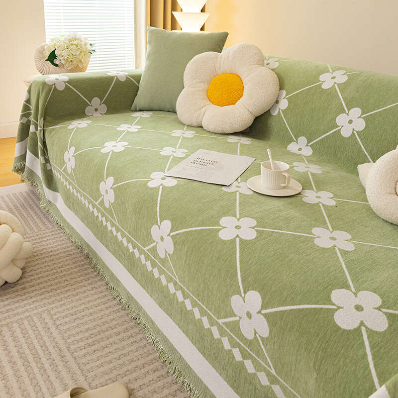 INS High-End Cover Chenille Towel Anti-Scratch Slipcover All-Season Sofa Blanket