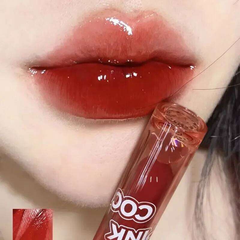 PINK COCO Mirror Water Lipstick Gloss Moisturizing Long Lasting Liquid Lipsticks Cherry Red Lip Tint Korean Makeup Cosmetics W260311