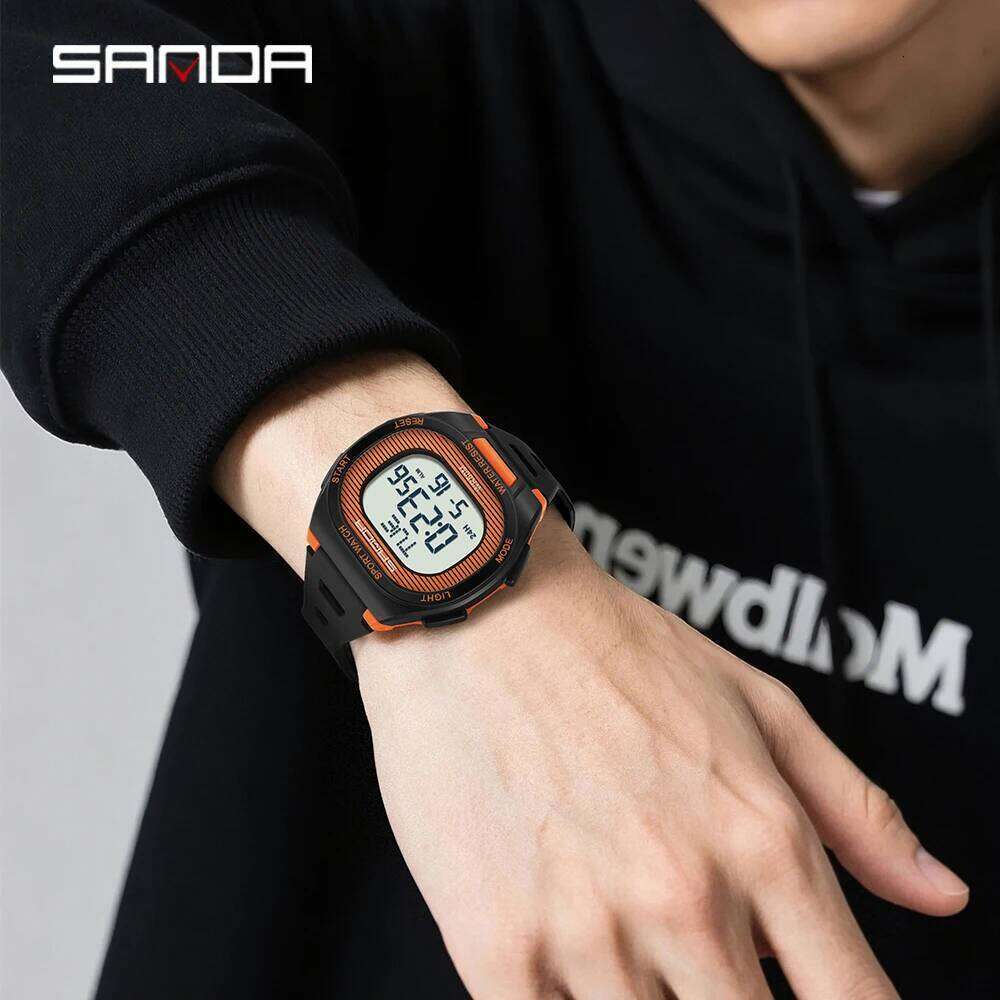 SANDA 2195 Timer Sports Multi functional Waterproof LED Student Electronic Digital Watch Alarm Clock