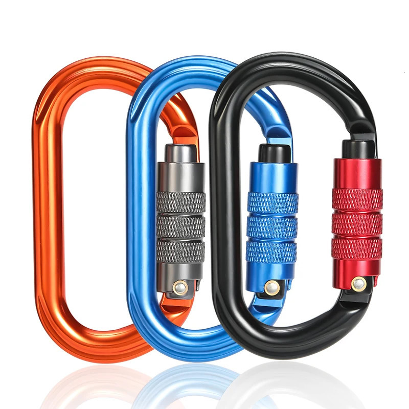 CLIWIZ 25KN Auto Safety Lock Outdoor Professional Climbing Carabiner O Shape Aviation Aluminum Hooks With Certificates CE 260228
