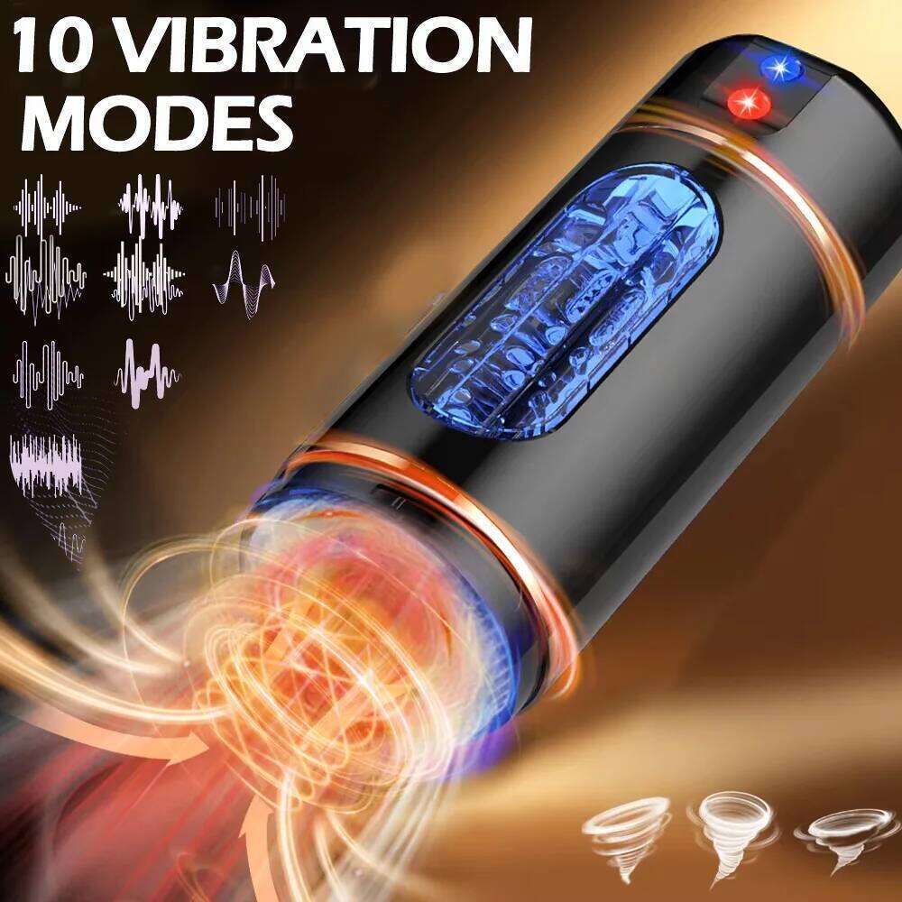 Automatic Masturbation Cup Intelligent Voice Men's Masturbator Pocket Pussy Penis Training Vibrator Sex Toy Machine Man Adults18 Z260311