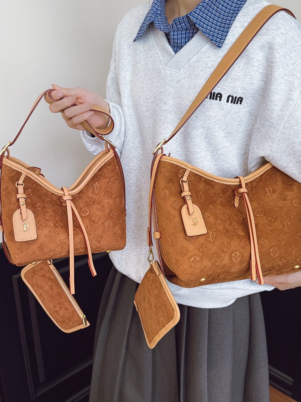 High-end women's single shoulder bag, new embossed tote letter bag, large-capacity crossbody commuter bag, luxury handbag, casual retro hand-held