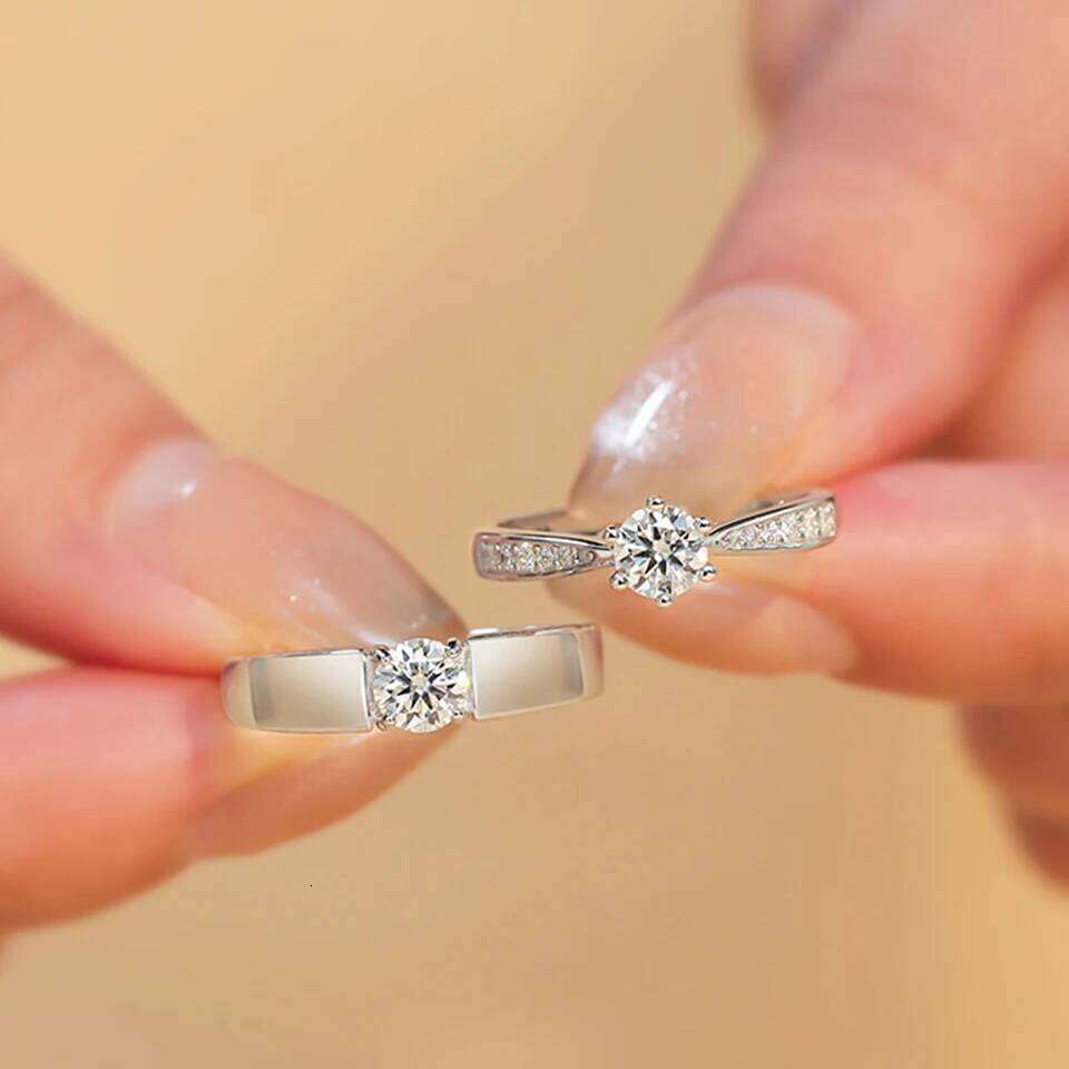 Fashion Black White Ring Geometric Irregularities Smooth Couple Adjustable Rings Simplicity Student Party Jewelry W260311