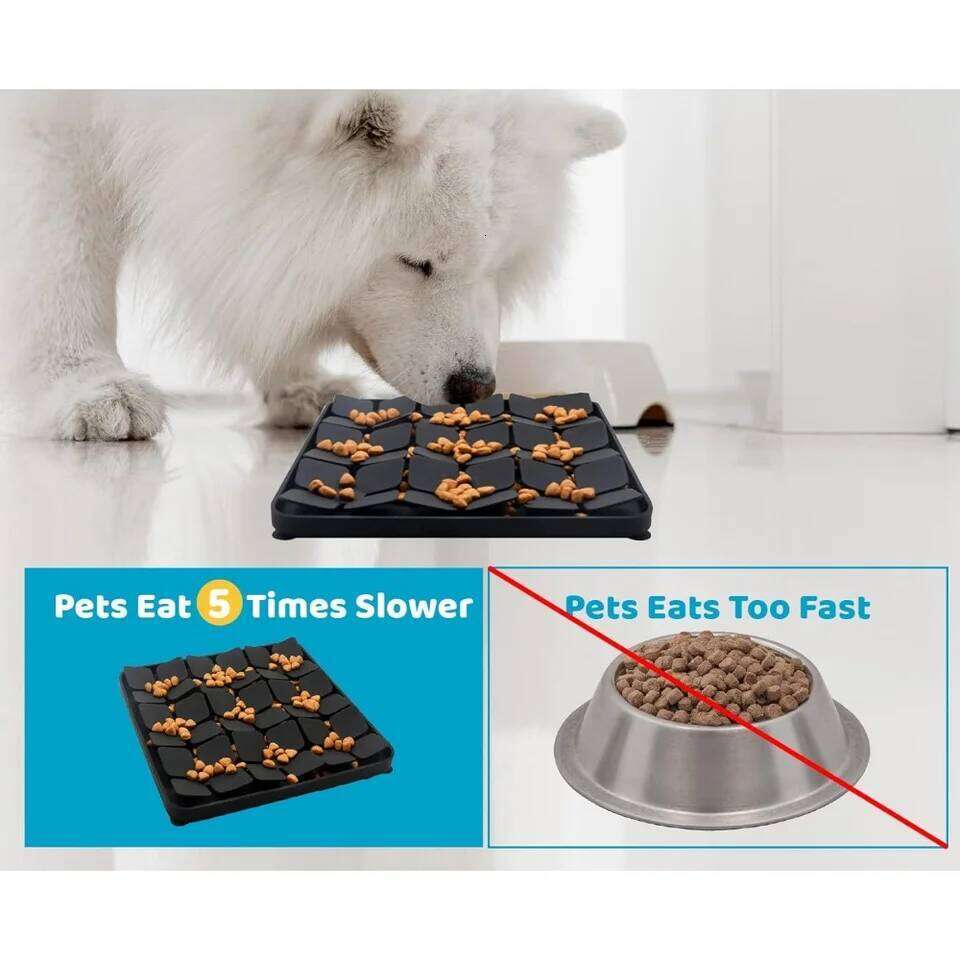 Dog Food Slow Feeder Sniff Mat with Suction Cup for Train Your Dog's Senses Anti-choking Silicone Snuffle Mats Pet Accessories 26Y0312