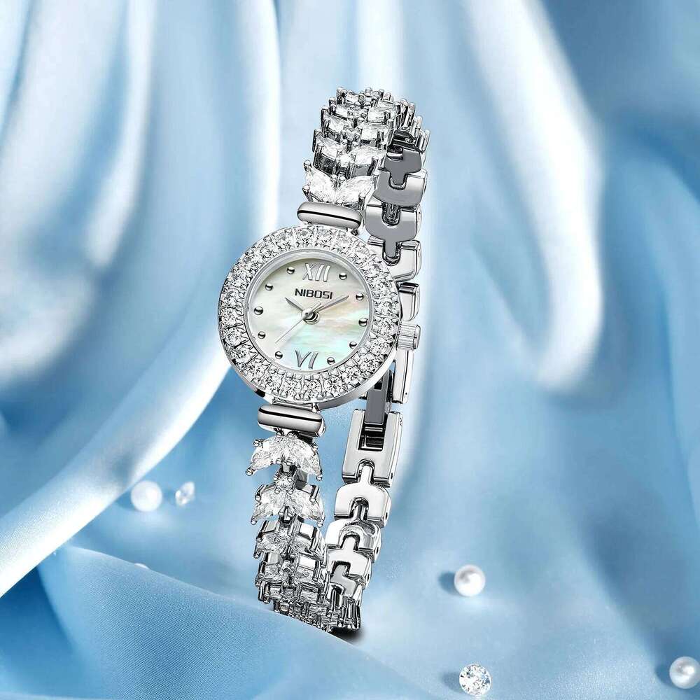 NIBOSI Fashion Dress Watch Ladies Quartz Diamond Luxury Women Top Brand Wristwatch Crystal Jewelry Watches Reloj Female