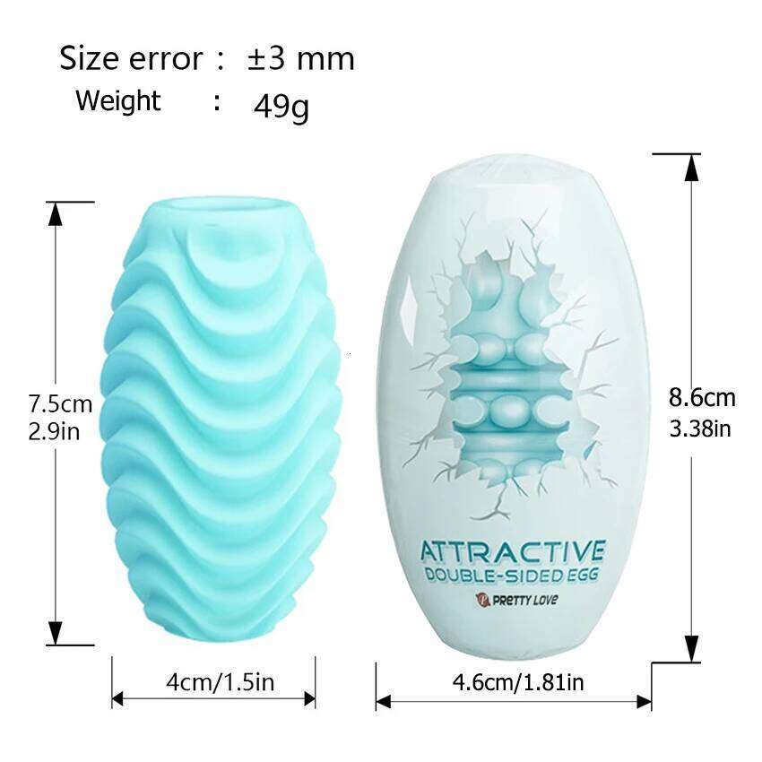 Silicone Pocket Pussy Male Masturbator Cup Toy for Men Blowjob Sex Egg Masturbation Usable Solo Play Toys For Adults 18 Z260312