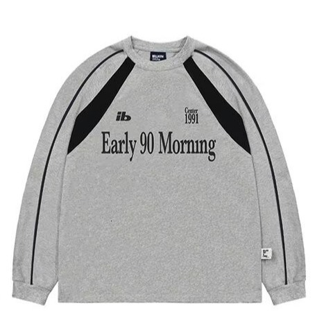 Style Trendy Brand Heavyweight Designer Hoodie Crew Neck Sweatshirt For Men Spring And Autumn New Model Loose Casual Men's Color-blocked Stylish 