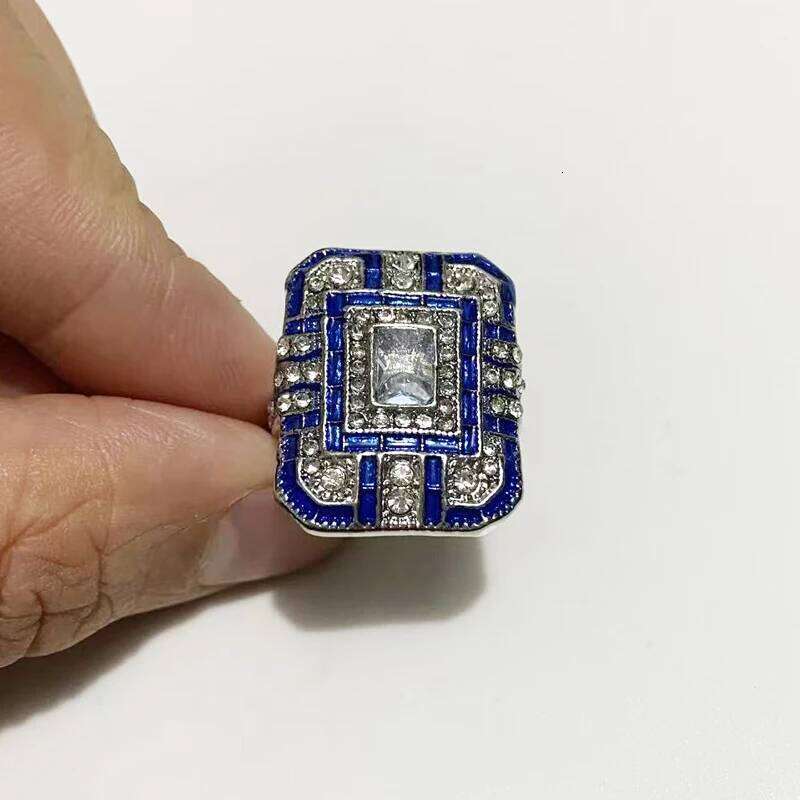 Vintage Style Big Blue White AAA+ Zircon Stone 925 Silver Square Rings For Women Fashion Wedding Engagement Jewelry Hot Sale H260312