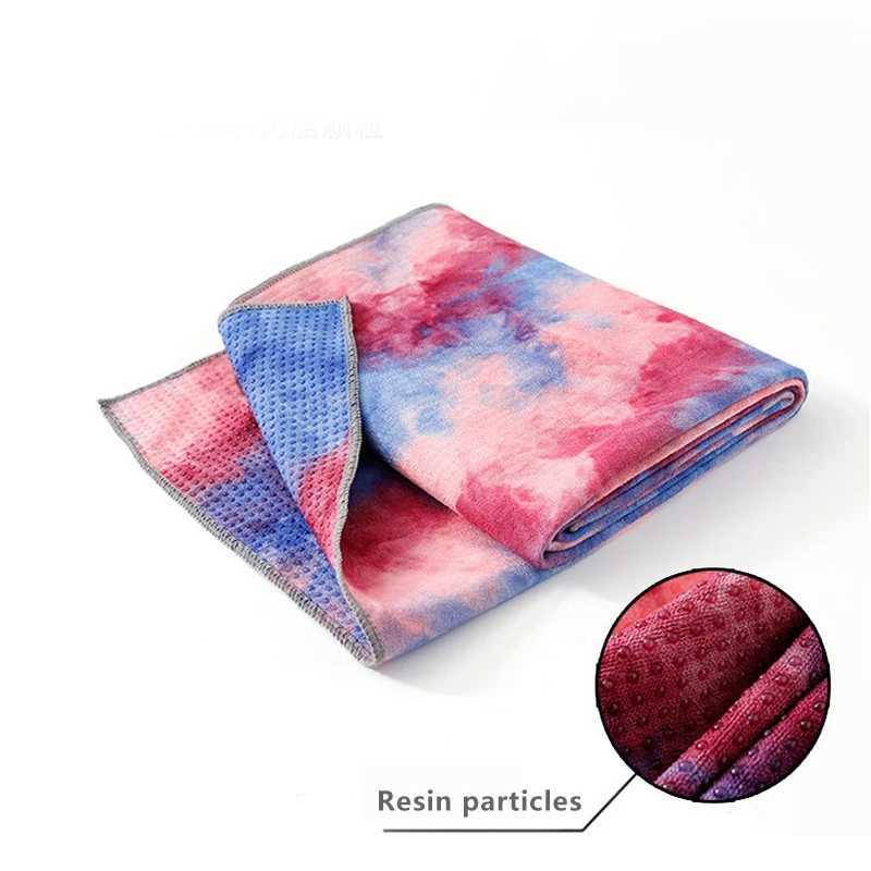 Non Slip Printed Tie-dye Yoga Mat Cover Towel Anti Skid Microfiber Yoga Mat Size 183cm63cm Shop Towels Pilates Blankets Fitness M260312