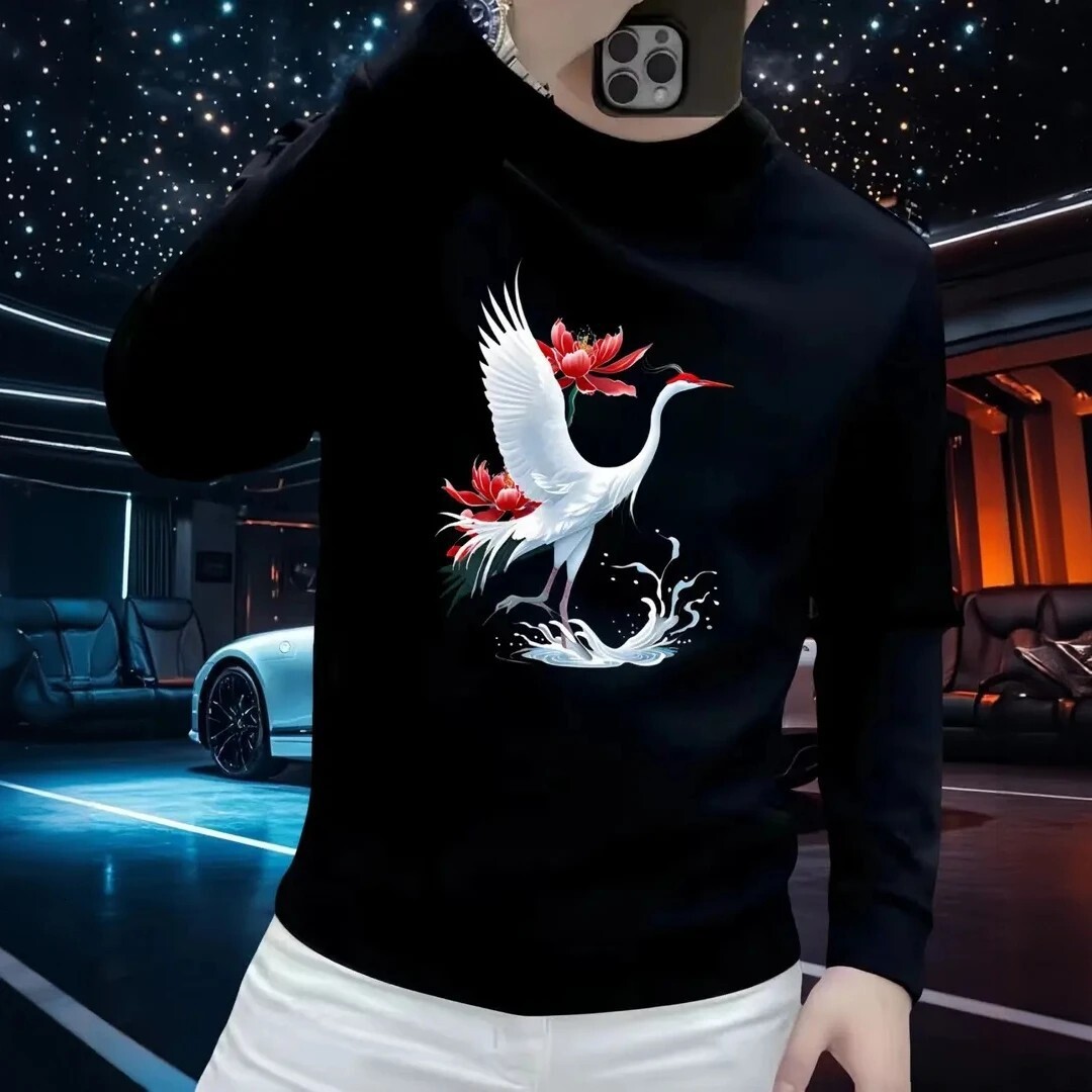 New Trendy Hevyweight Crew Neck Swetshirt Stylish Nd Csul Slim Fit Designer Hoodie Street Style Utumn Print Fshionble Men's Trendy Swetshirt