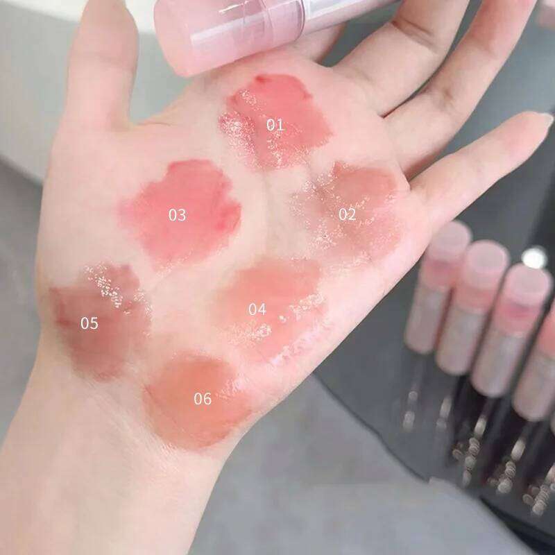 Water Sense Ice Translucent color Lip gloss Mirror light toot lips appear tender pure water to hold makeup lip glaze W260311