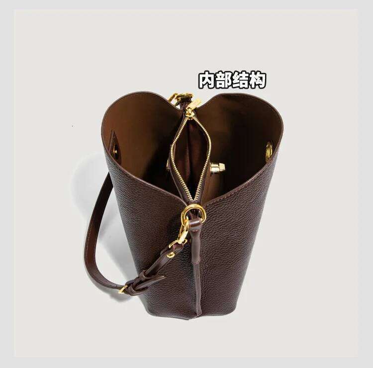 PU Leather Women Handbags Large Capacity Fashion Female Bucket Shoulder Bag Elegance Ladies Messenger Bag Burgundy Totes TIANOUDAISHU