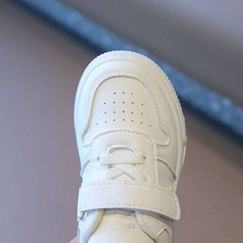 Baby Kid's Spring Autumn New Small White Tenis Sneakers Children Soft Sole Anti Slip Sneaker Toddler Casual Sport Shoes H260312