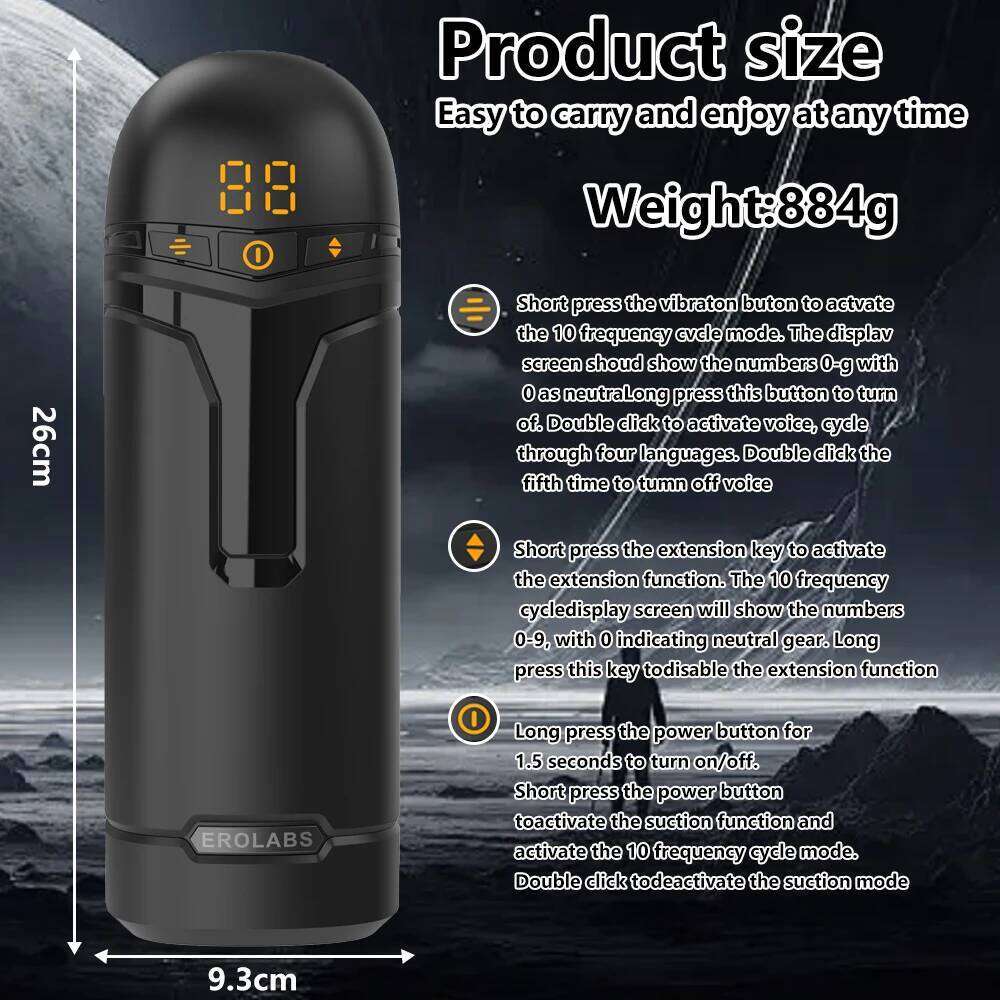 APP Control Telescopic Blowjob Sucking Vagina Pocket Machines Male Masturbation Cup Adult Sex Toys for Men Z260312