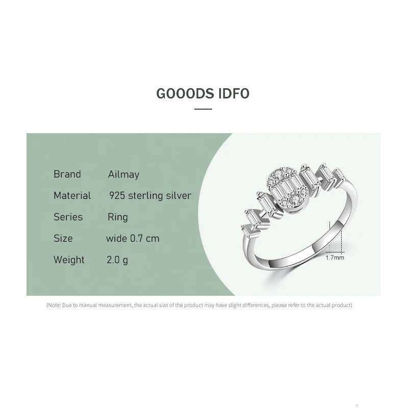 Ailmay 925 Sterling Silver Fashion Oval Shining Clear Zircon Rings For Women Wedding Engagement Fine Female Jewelry H260312